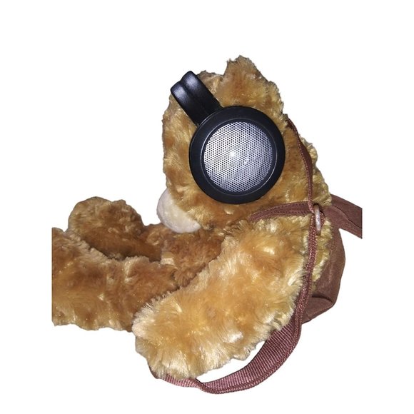 Iflops Share The Tunes Bear Stuffed Plush Plug and Play Headphone Speakers Bear - Picture 7 of 11